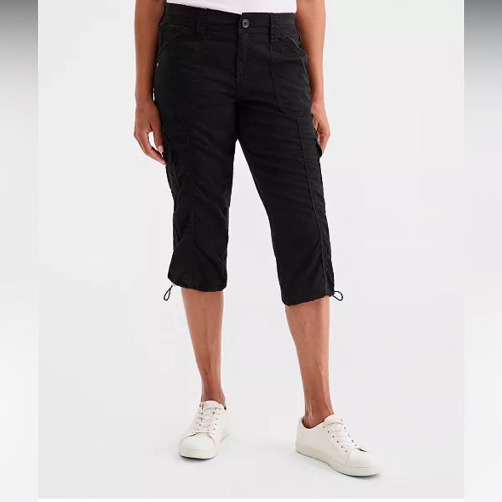 Style & Co. Black Capris with Cargo Pockets